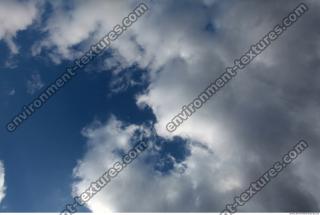 Photo Texture of Blue Clouded Sky